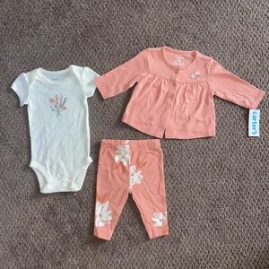 Floral Baby Outfit Set
